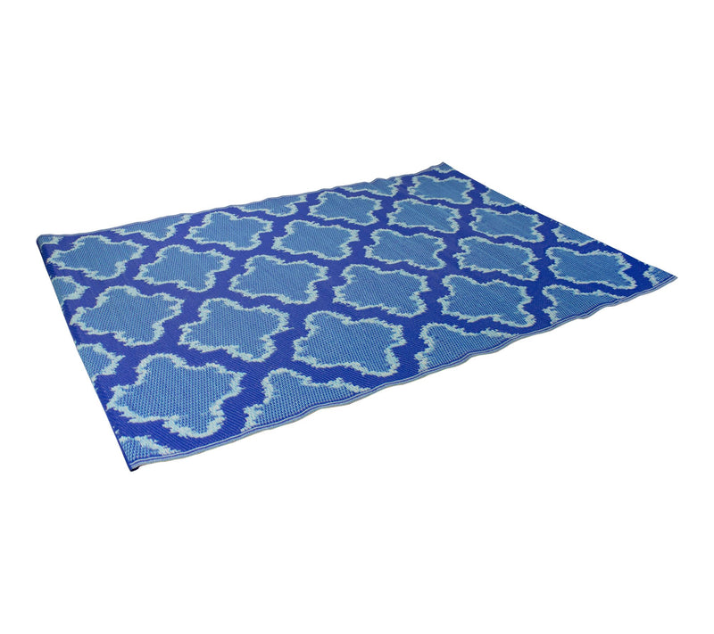 Northlight 4' x 6' Quatrefoil Outdoor Area Rug — View 3