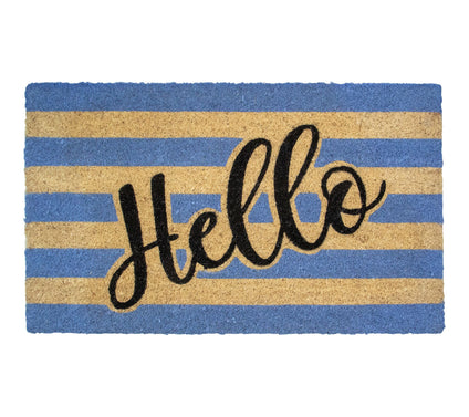 Northlight Natural Coir "Hello" Outdoor Doormat18" x 30"