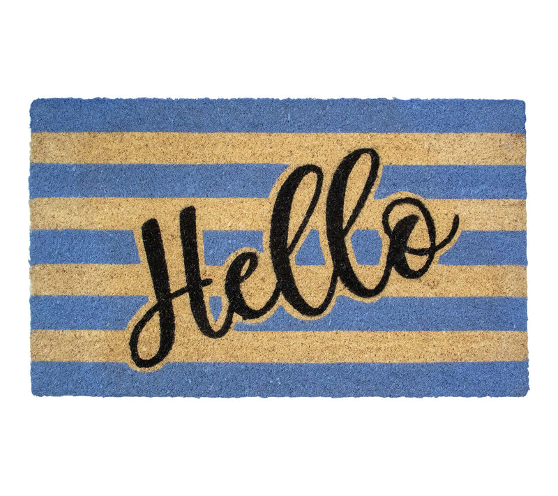Northlight Natural Coir "Hello" Outdoor Doormat18" x 30" — Main view
