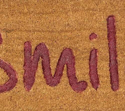Northlight Natural Coir "Smile" Outdoor Doormat18" x 30" — View 5