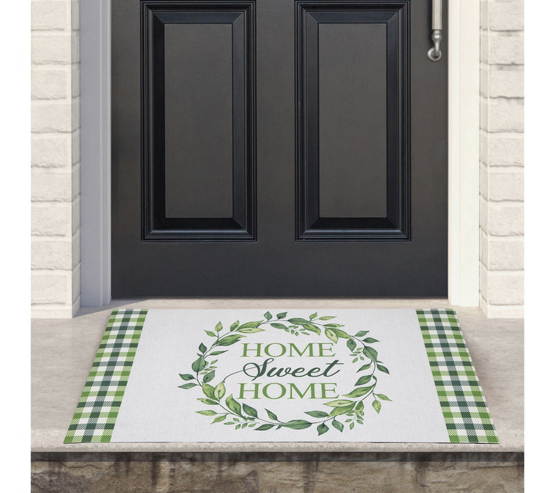 Northlight Home Sweet Home Gingham Doormat 18"x 30" — View 2