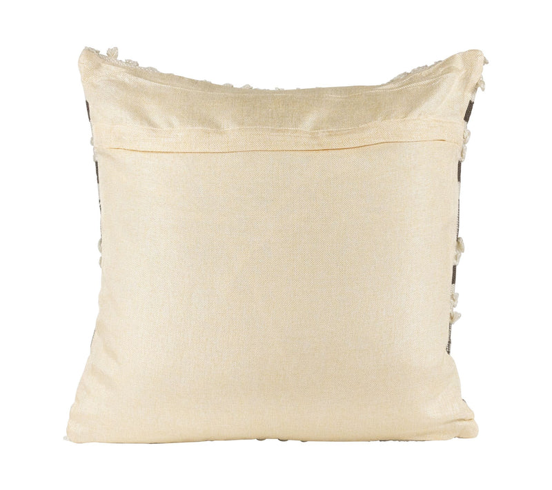 Northlight 20" Gray & Cream Handloom Woven Thro w Pillow — View 3
