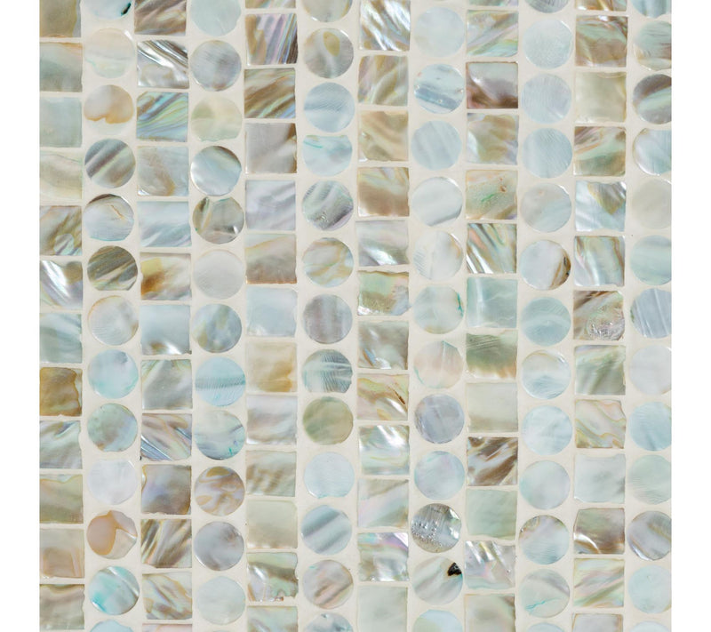 Baxton Studio Quintu Mosaic Mother of Pearl Storage Cabinet — View 6