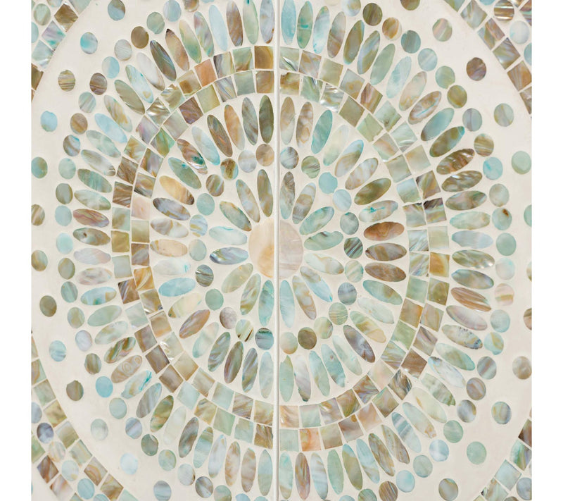 Baxton Studio Quintu Mosaic Mother of Pearl Storage Cabinet — View 4
