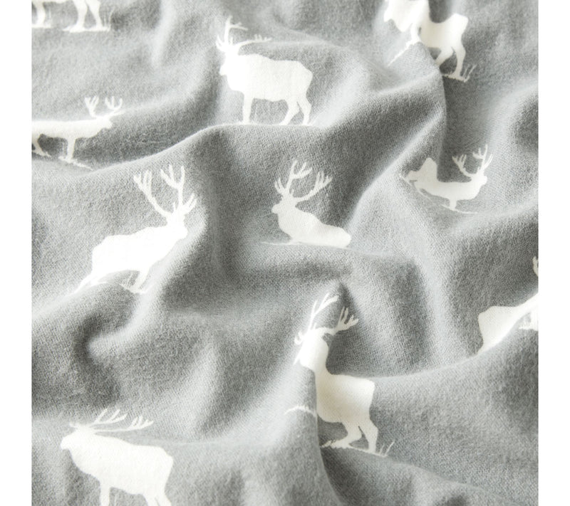 Eddie Bauer Elk Grove Light Grey Cotton Full Sheet Set — View 6
