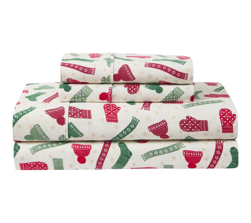 Hallmark Winters Cotton Flannel Bed Sheet Set,Queen — View 2