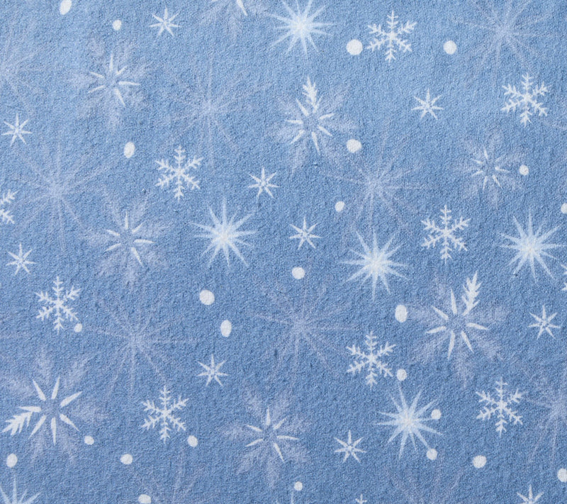 Hallmark Snowflakes Cotton Flannel Bed Sheet Set, Full — View 4