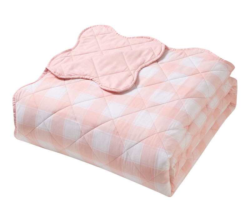 Hallmark Checkered Bliss 3-Piece Scalloped Quilt Set, F/Q — View 3