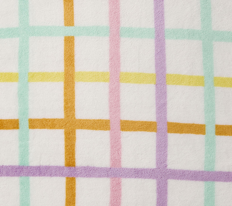 Hallmark Multicolor Chromatic Grid 50" x 70" Plush Throw Blank — View 4