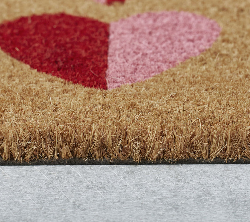 Hallmark Red Heart Outdoor Coir Doormat, 18" x30" — View 4