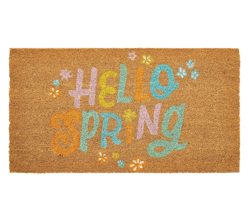 Hallmark Multi Hello Spring Outdoor Coir Doormat, 18" x 30" — Main view