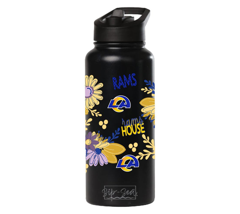 Memory Company 34oz NFL Black Quencher Water Bottle Flowers — View 47