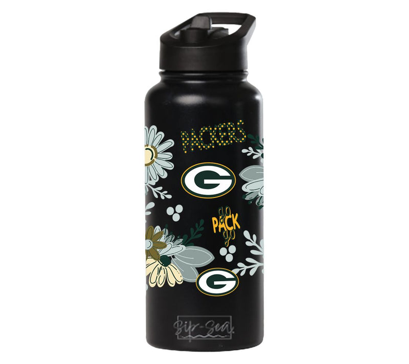 Memory Company 34oz NFL Black Quencher Water Bottle Flowers — View 50
