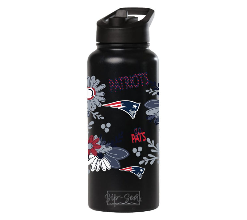Memory Company 34oz NFL Black Quencher Water Bottle Flowers — View 51
