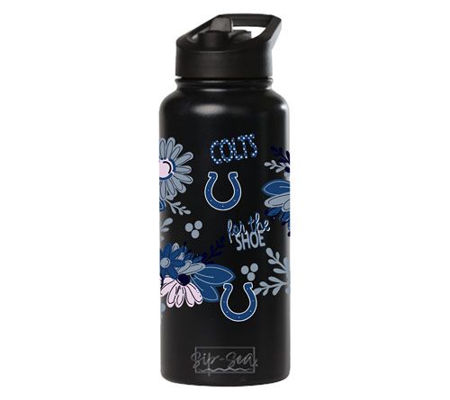 Memory Company 34oz NFL Black Quencher Water Bottle Flowers — View 21