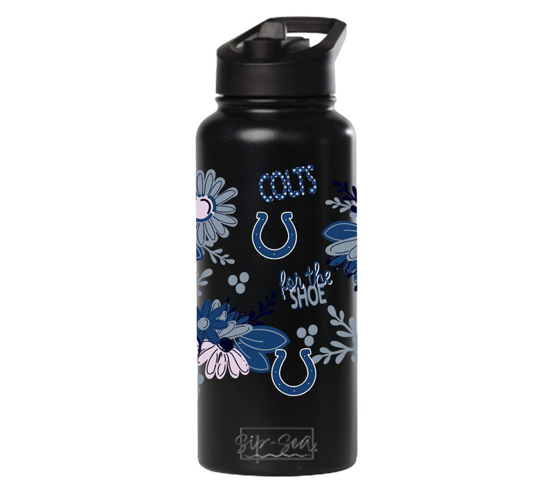 Memory Company 34oz NFL Black Quencher Water Bottle Flowers — View 53