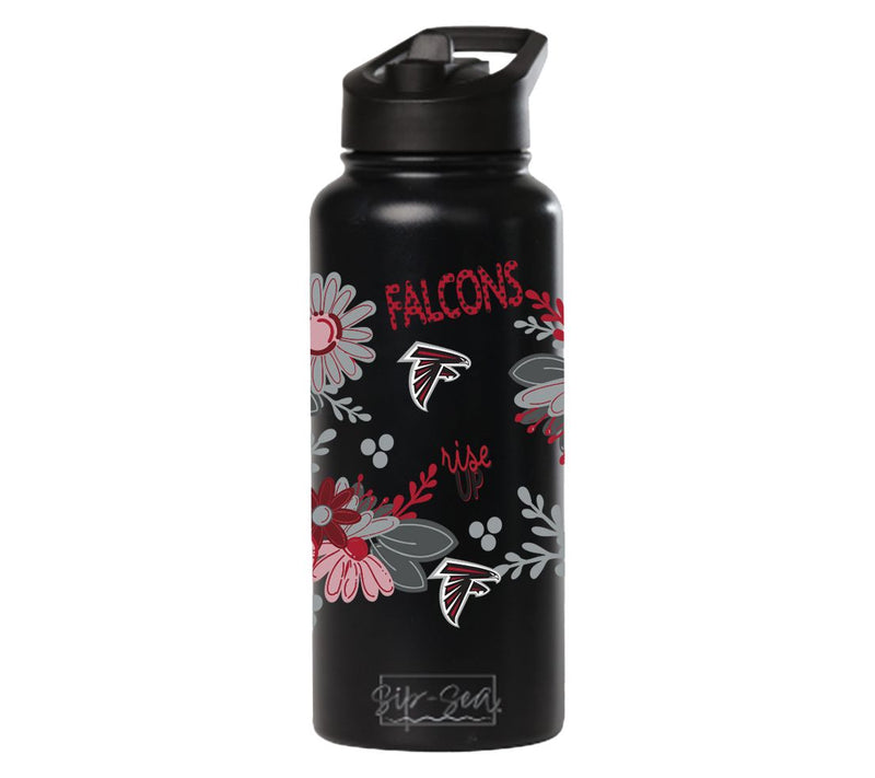 Memory Company 34oz NFL Black Quencher Water Bottle Flowers — View 57