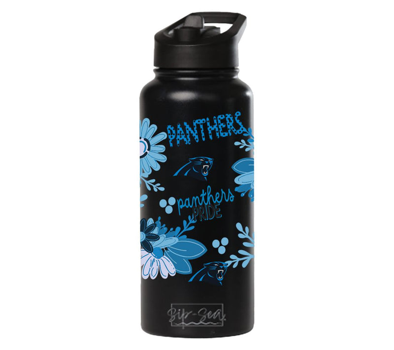 Memory Company 34oz NFL Black Quencher Water Bottle Flowers — View 58