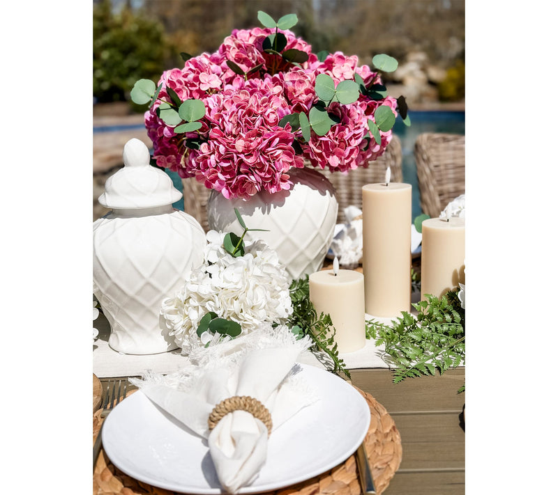 Simply Stunning 12" Ceramic Lattice Texture Ginger Jar by Janine Graff — View 5