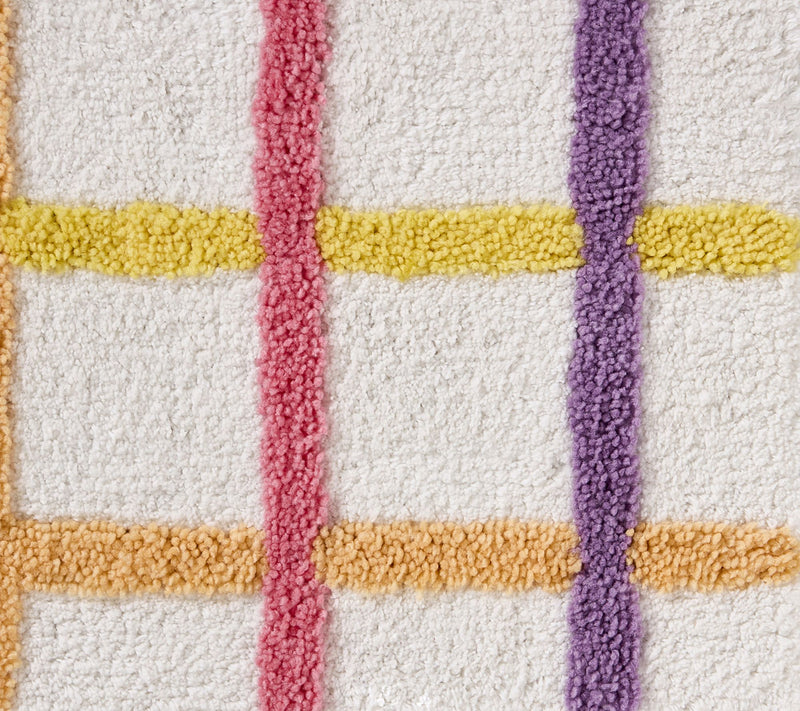Hallmark Multicolor Chromatic Grid Cotton RichBath Rug — View 3