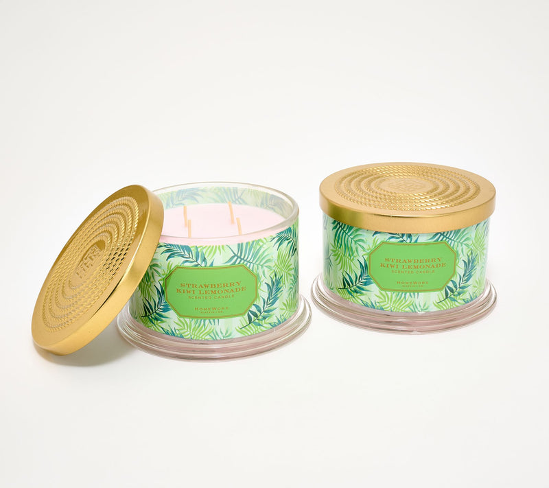 HomeWorx by Slatkin + Co. S/2 18oz Tropical Vacation Candle — Main view