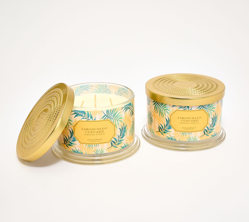 HomeWorx by Slatkin + Co. S/2 18oz Tropical Vacation Candle — View 4