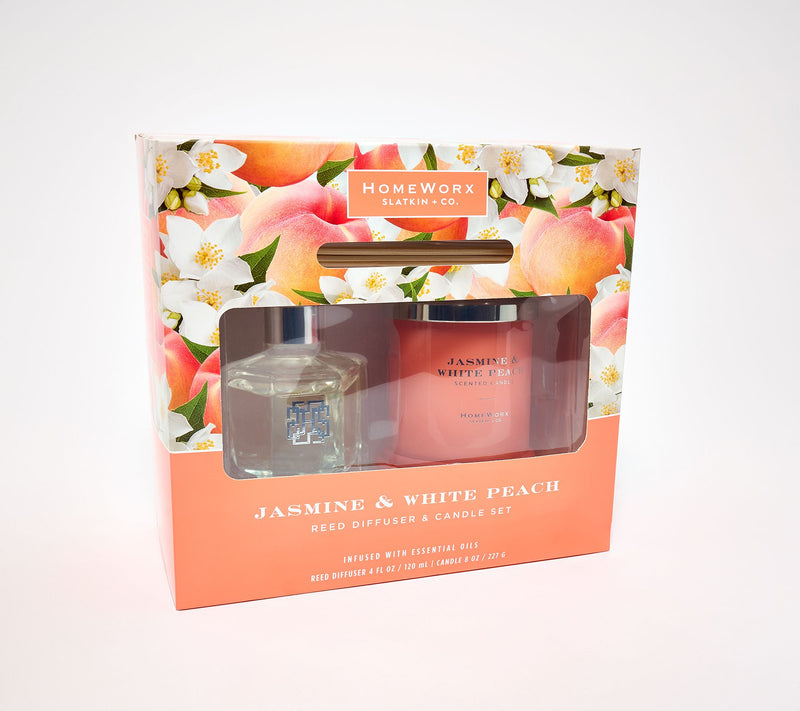 HomeWorx by Slatkin + Co. Core Classics 8oz Candle & Reed Set — View 2