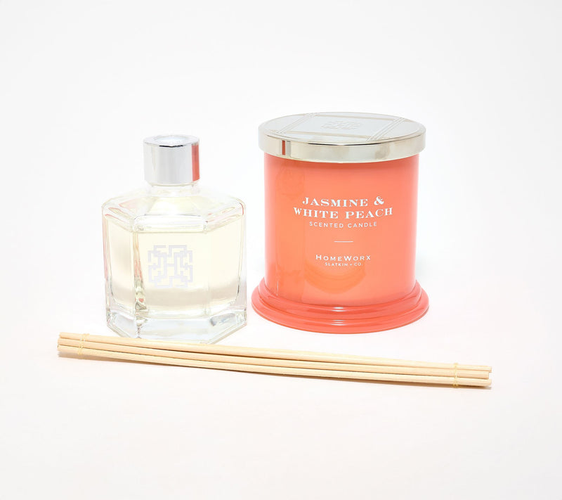 HomeWorx by Slatkin + Co. Core Classics 8oz Candle & Reed Set — View 7