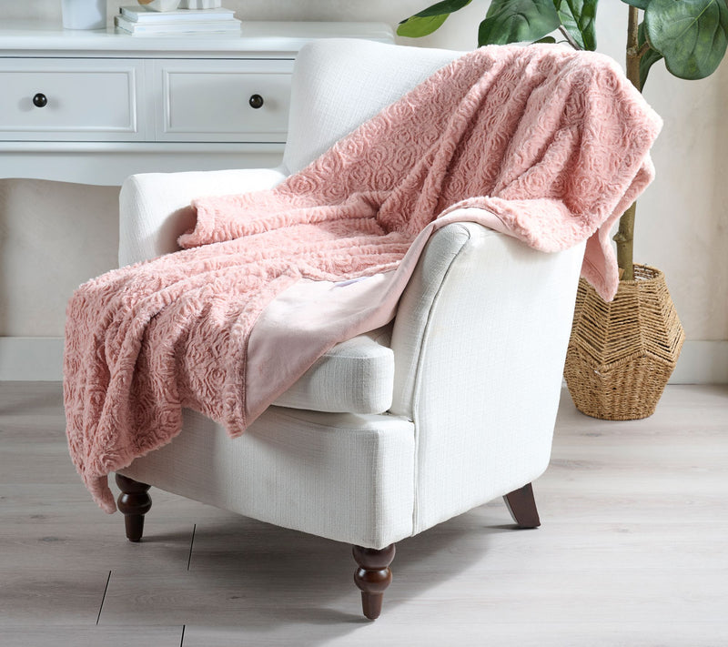 50" x 60" Faux Fur Rosette Throw by Mally Roncal — View 6