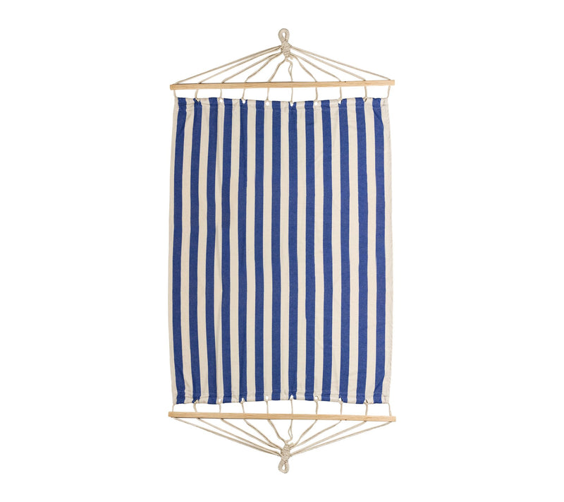 Northlight 9' Striped Macrame Quilted Double Hammock — View 3