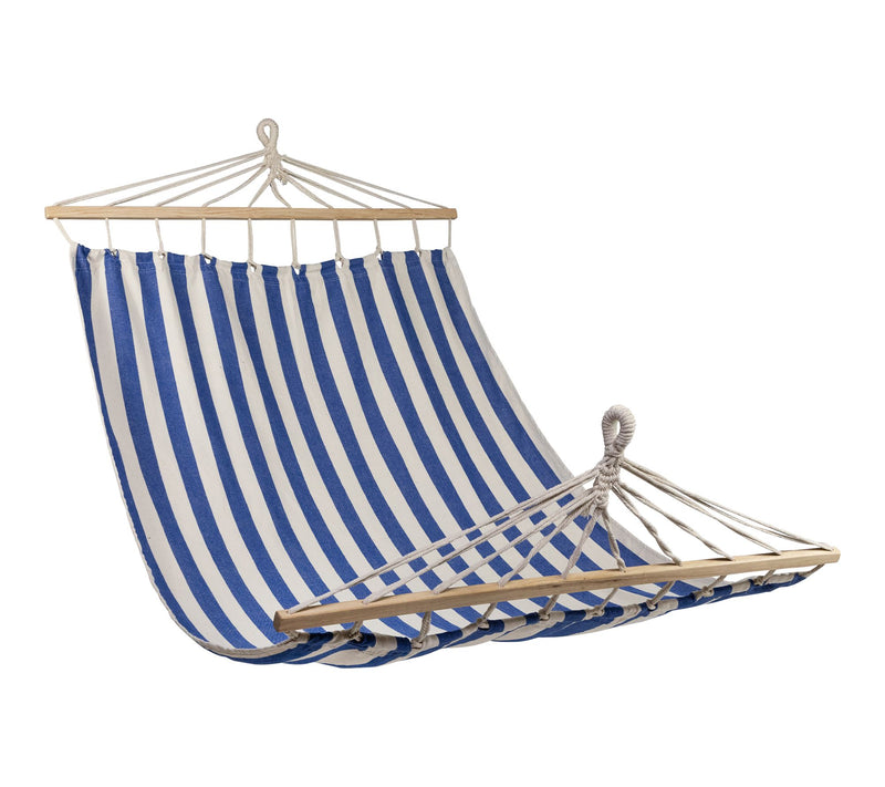 Northlight 9' Striped Macrame Quilted Double Hammock — Main view