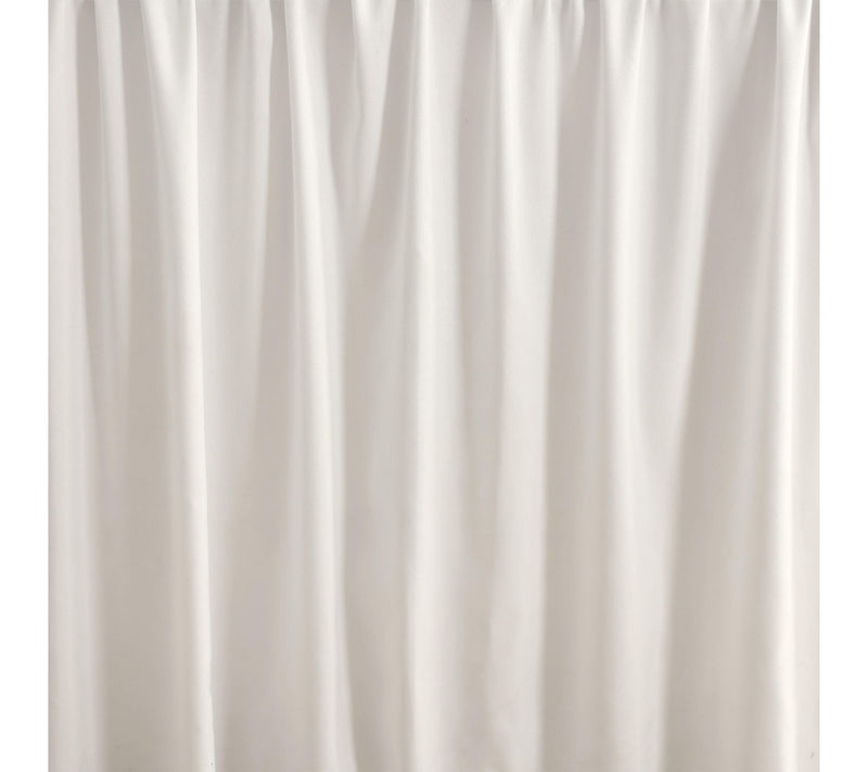 Laura Ashley Washed Microfiber White TwinXL Bedskirt — View 3