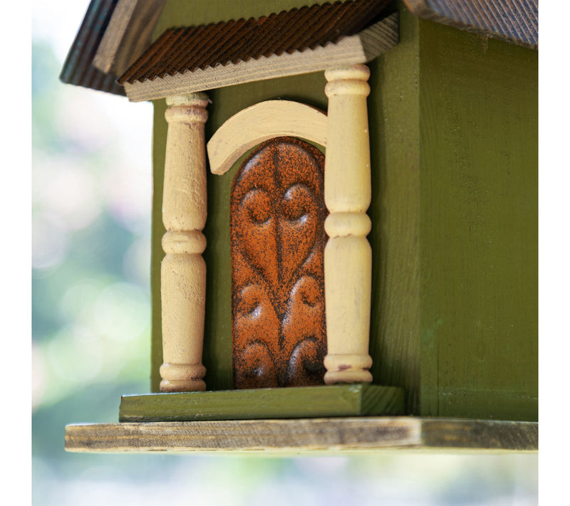 Glitzhome 11.25"H Vintage Distressed Wood Decorative Birdhouse — View 6
