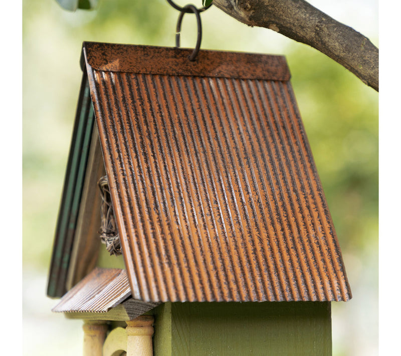 Glitzhome 11.25"H Vintage Distressed Wood Decorative Birdhouse — View 4