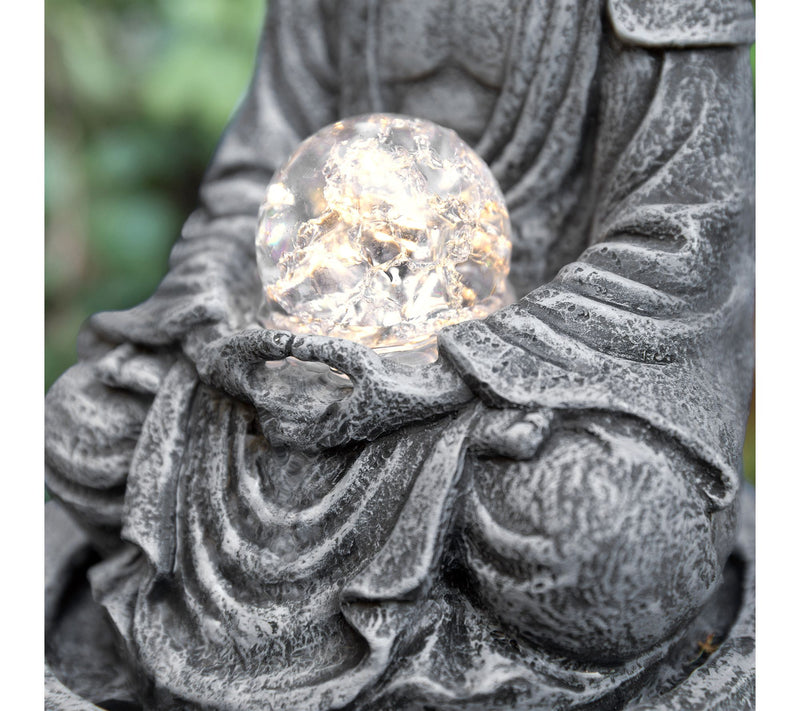 Glitzhome 12"H Zen-Style Polyresin Table Fountain — View 5