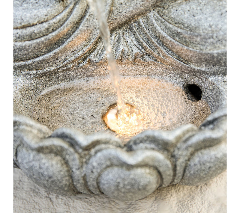 Glitzhome 20.5"H Zen Style Meditating Buddha Statue Fountain — View 6