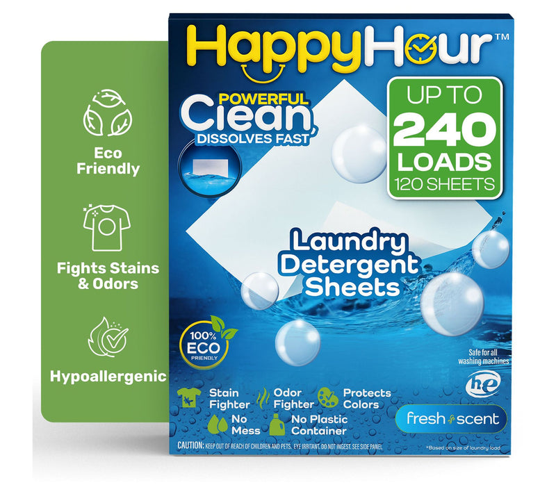 Happy Hour Laundry Detergent Sheets 240 Loads — Main view