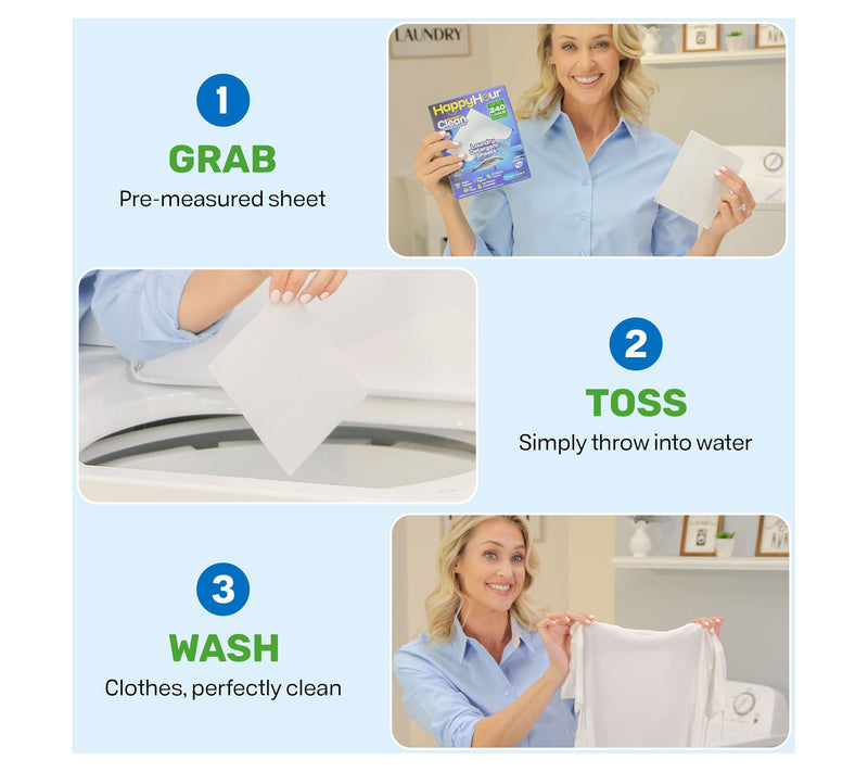 Happy Hour Laundry Detergent Sheets 240 Loads — View 7