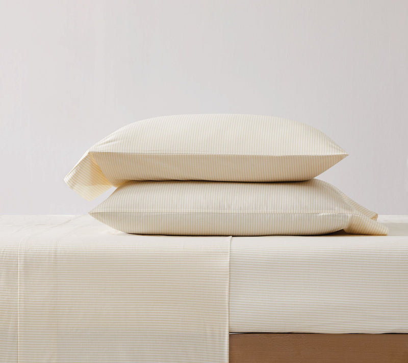 Brooklyn Loom Pinstripe King 4 Piece Sheet Set — View 3