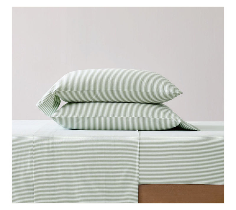 Brooklyn Loom Pinstripe King 4 Piece Sheet Set — View 8