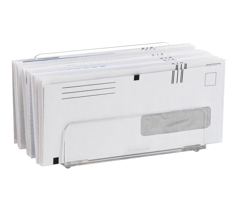 Mind Reader 3-Tier Mail Sorter Mail Organizer,Clear — Main view
