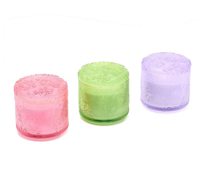 HomeWorx by Slatkin + Co. Set of 3 14oz Luxe Rose Candles — View 2