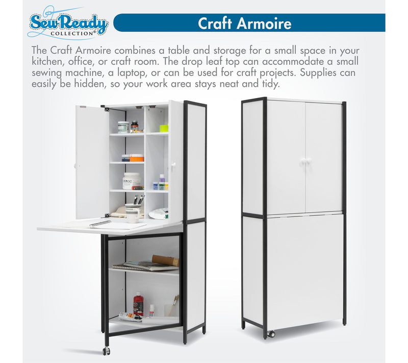 Sew Ready Multipurpose Armoire w/Folding Top — View 5