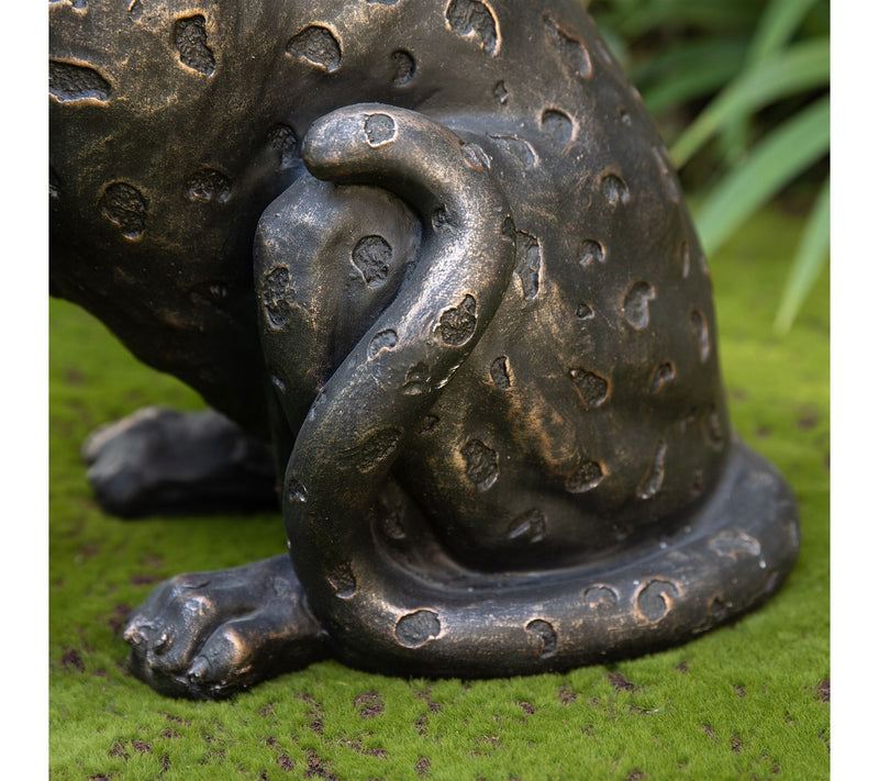 Glitzhome 23.25''H MGO Bronze Leopard Statue — View 6