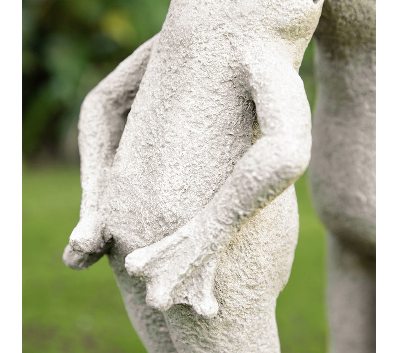 Glitzhome 15.25''H Resin Two Kissing Frog Statue — View 5
