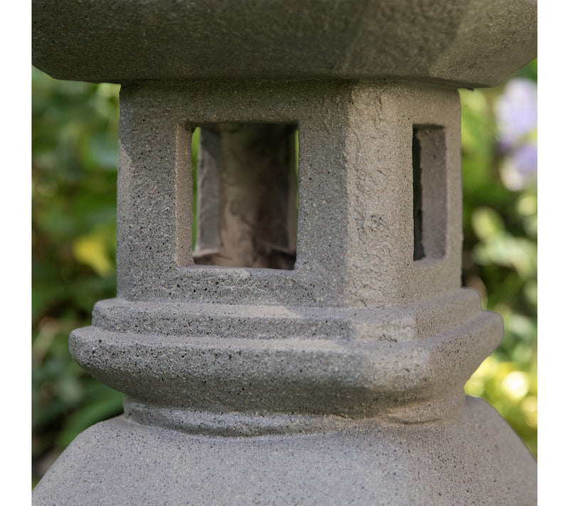 Glitzhome 24"H MGO Faux Concrete Pagoda GardenStatue — View 5