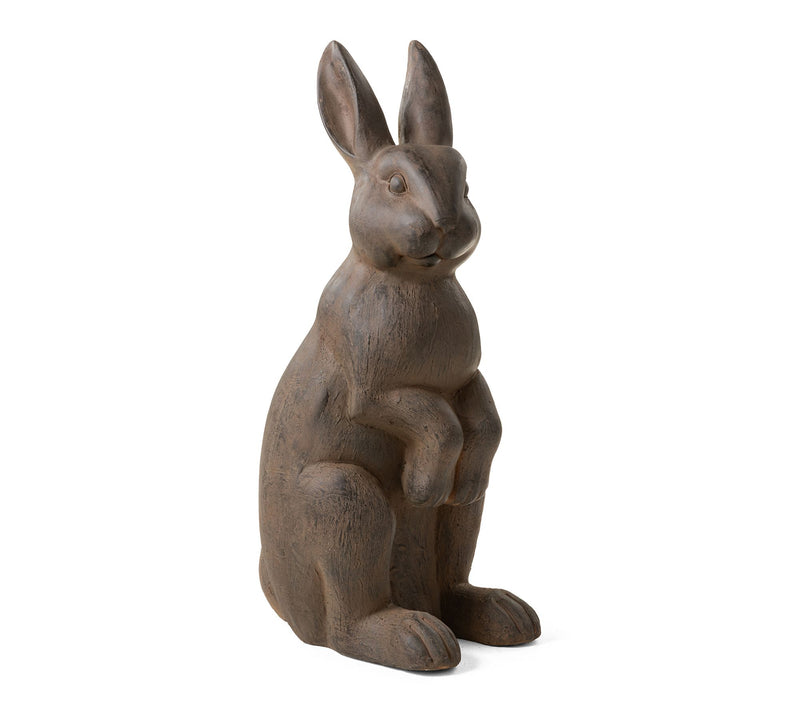Glitzhome 28"H MGO Oversized Bronze Standing Rabbit Statue — View 8