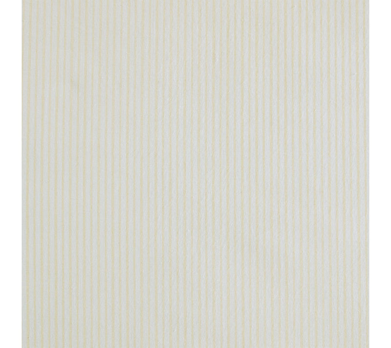 Martha Stewart Stripe White/Buttercup Cotton Twin Sheet Set — View 6