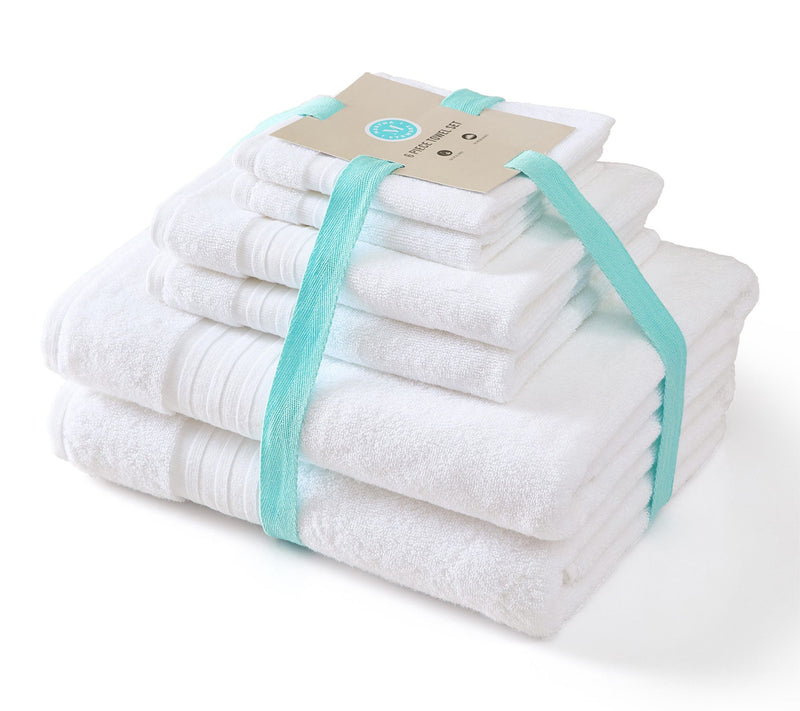 Martha Steweart Skyland Manor White 6-Piece Cotton Towel Set — View 7