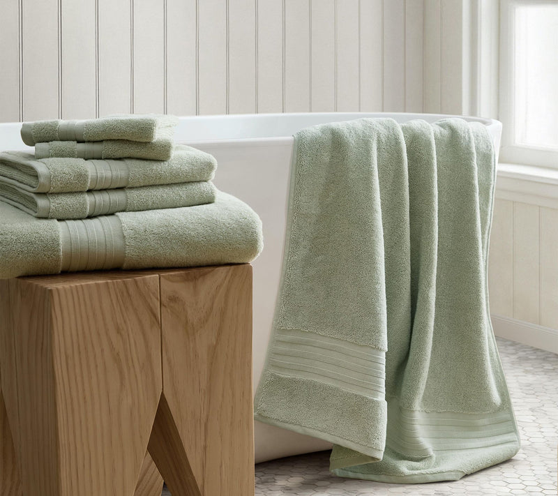 Martha Steweart Skyland Manor Aloe 6-Piece Cotton Towel Set — View 6
